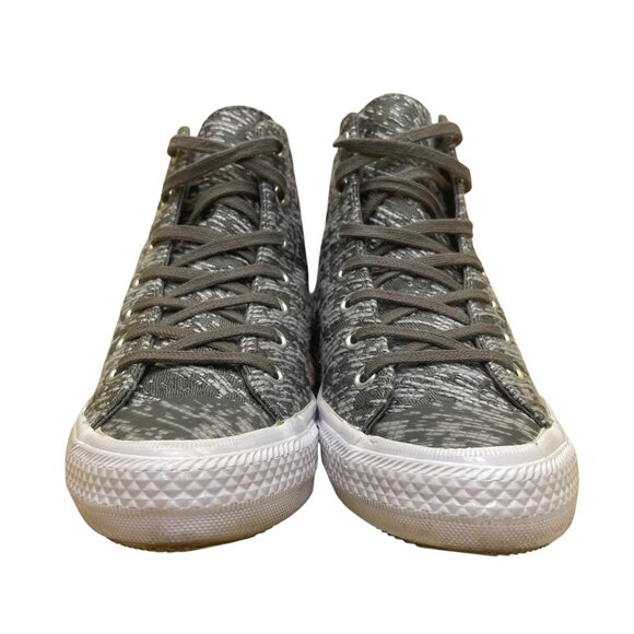 Converse Women’s Gray & White Canvas All Star Lace-Up High-Top Sneakers Size 6.5 - Picture 2 of 8